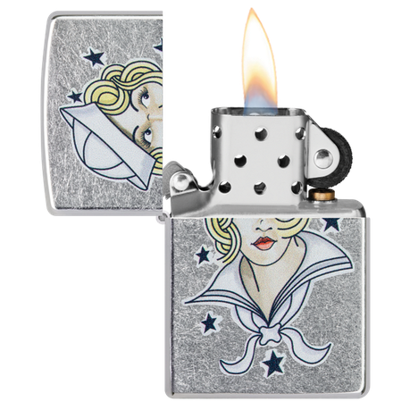 Zippo - Sailor Girl Tattoo Design