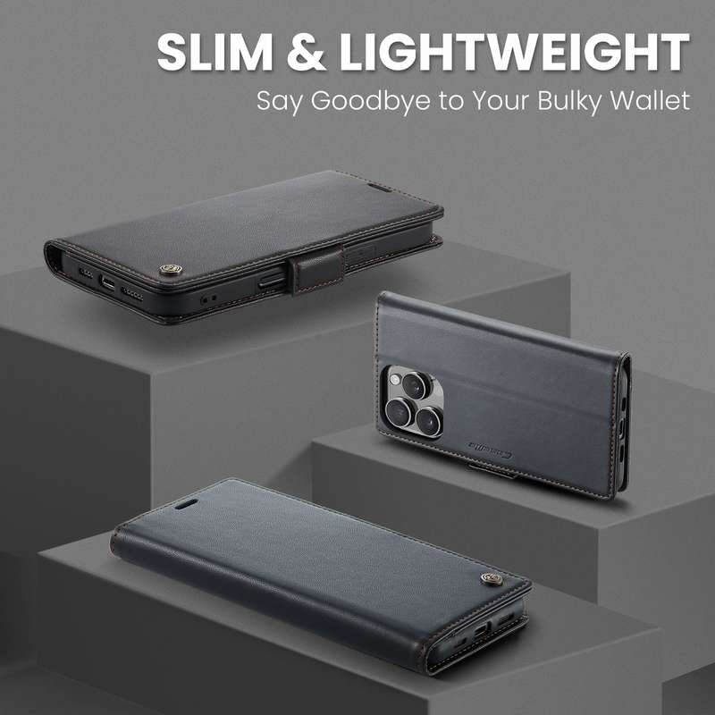 Retro Flip Leather Wallet Cover for iPhone 16 Pro / 16 Pro Max