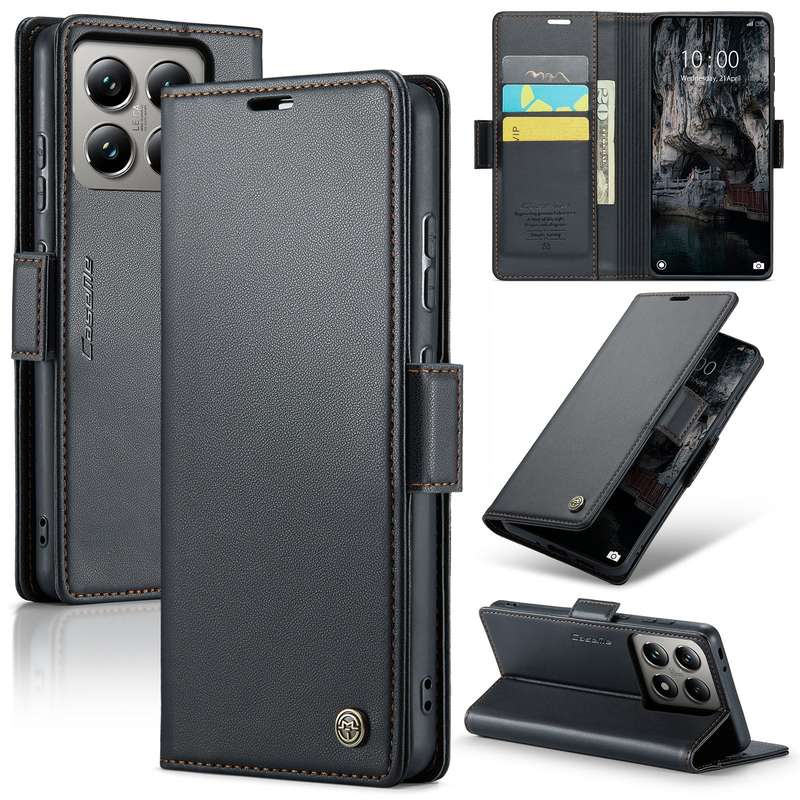 Retro Flip Leather Wallet Cover for Xiaomi 14T
