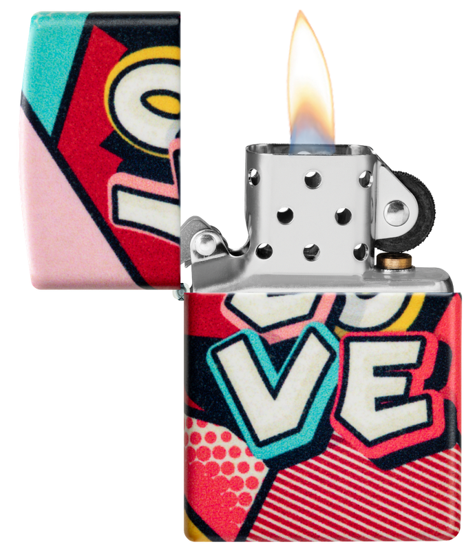 Zippo Lighter Love Design
