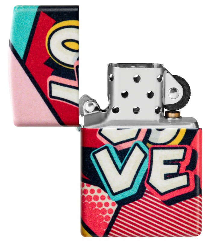 Zippo Lighter Love Design