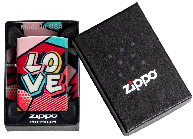 Zippo Lighter Love Design