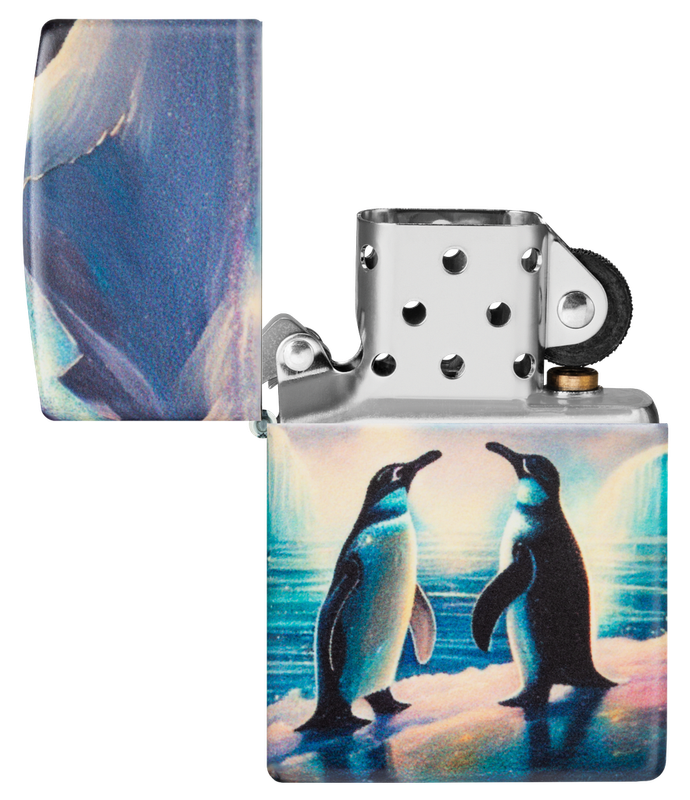 Zippo Lighter Penguin Design