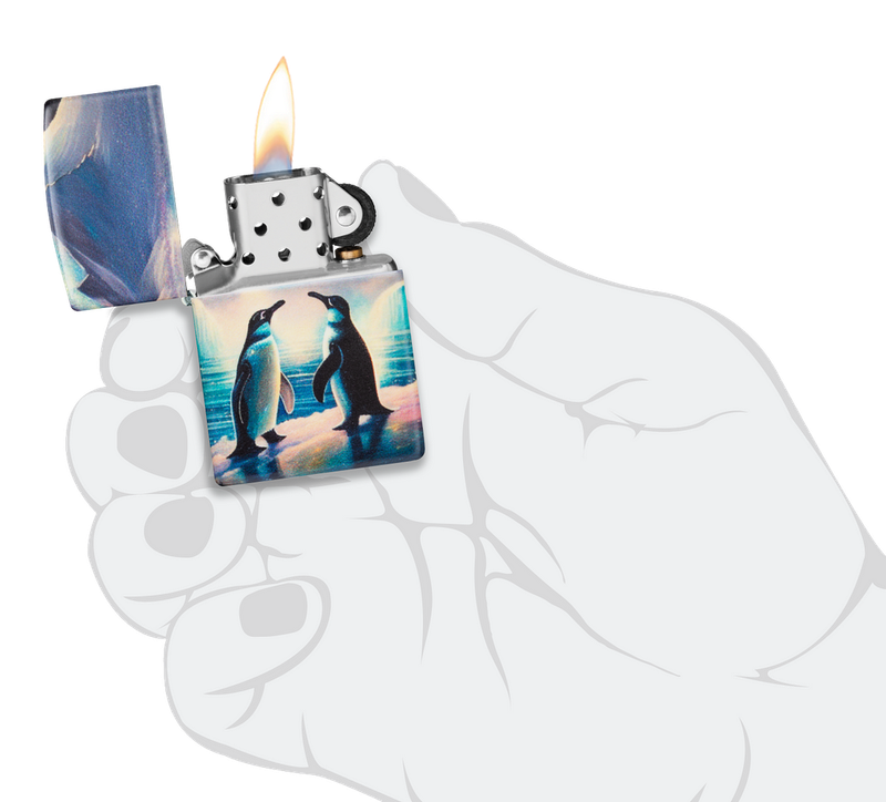 Zippo Lighter Penguin Design