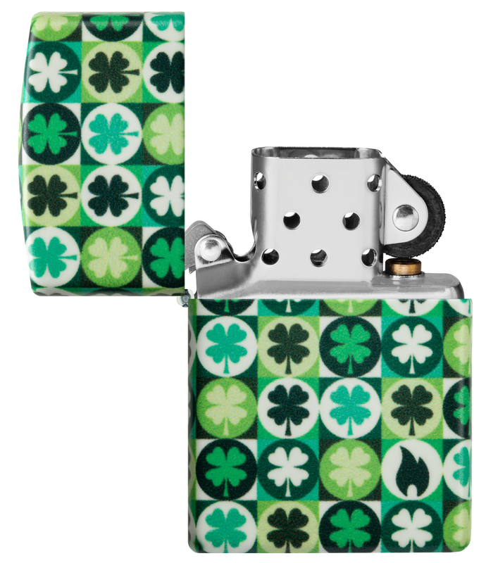 Zippo Lighter Clover Design