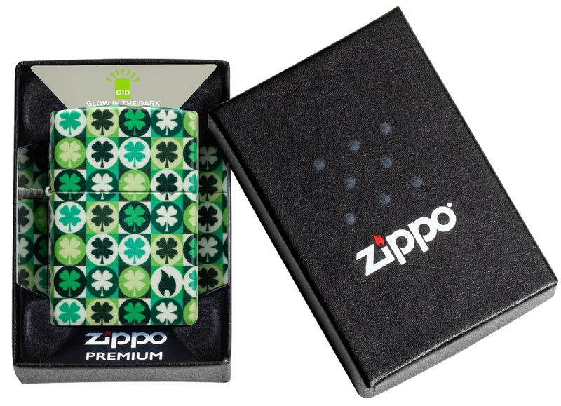 Zippo Lighter Clover Design