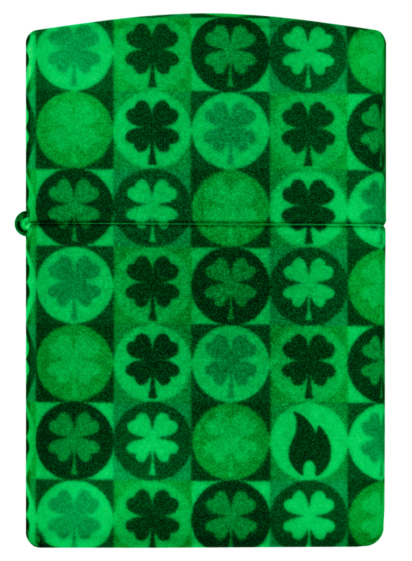 Zippo Lighter Clover Design