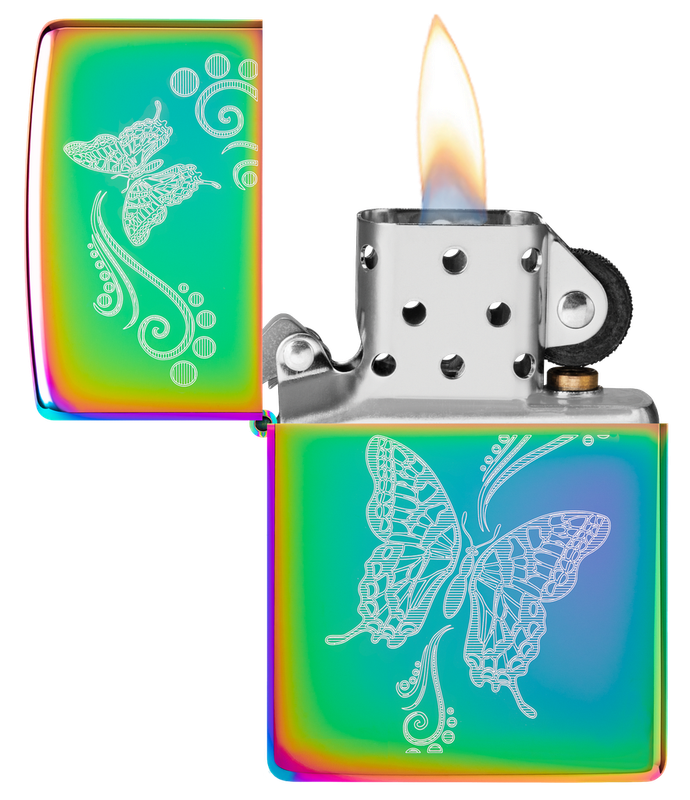 Zippo Lighter Butterfly Design