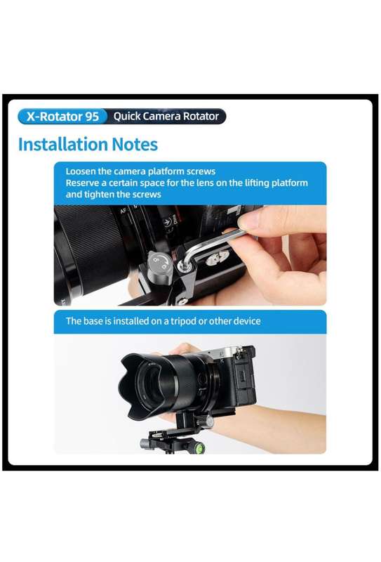 Fotopro Camera Collar Rotator Attachment for Tripod Stand - X-Rotator 95