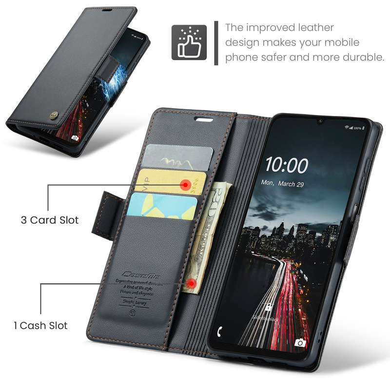 Retro Flip Leather Wallet Cover for Samsung Galaxy A16