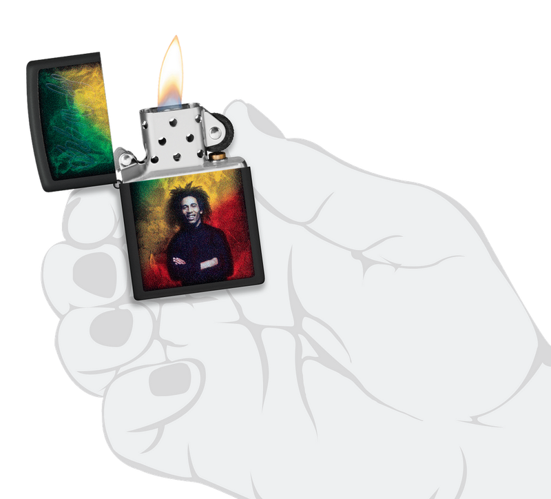 Zippo Lighter Bob Marley Design