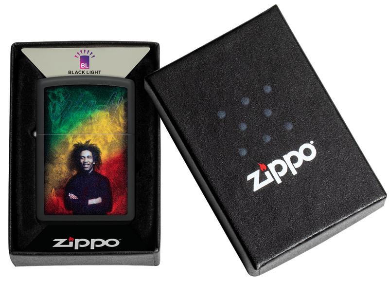 Zippo Lighter Bob Marley Design