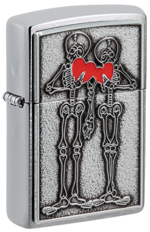 Zippo Lighter Couple Love Emblem Design