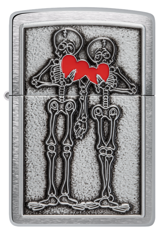 Zippo Lighter Couple Love Emblem Design