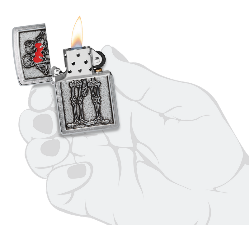 Zippo Lighter Couple Love Emblem Design
