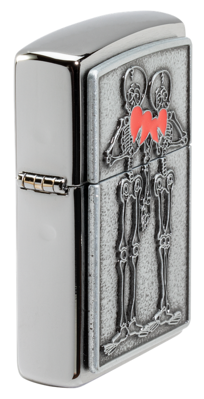 Zippo Lighter Couple Love Emblem Design
