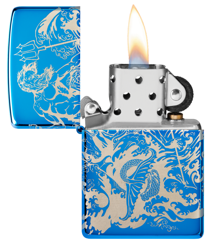 Zippo Lighter Atlantis Design