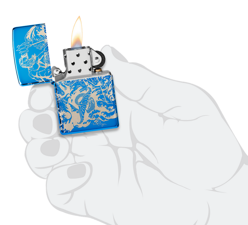 Zippo Lighter Atlantis Design