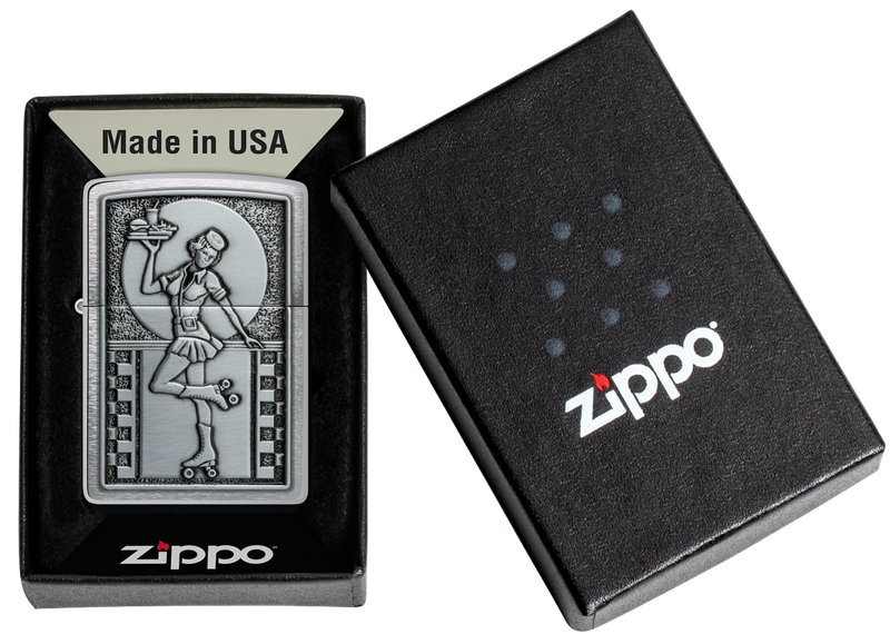 Zippo Lighter Roller Waitress