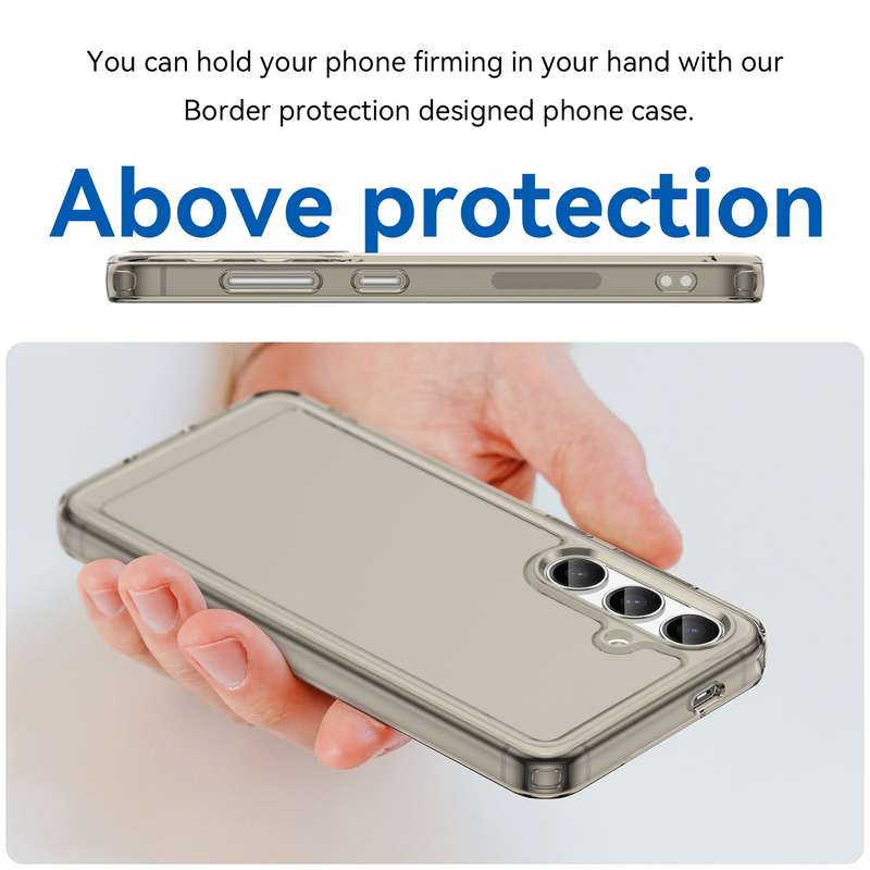Clear Cover for Samsung Galaxy S24 - Shockproof Candy Series Cover