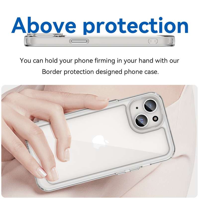 Candy Clear Cover for iPhone 15 Shockproof Case