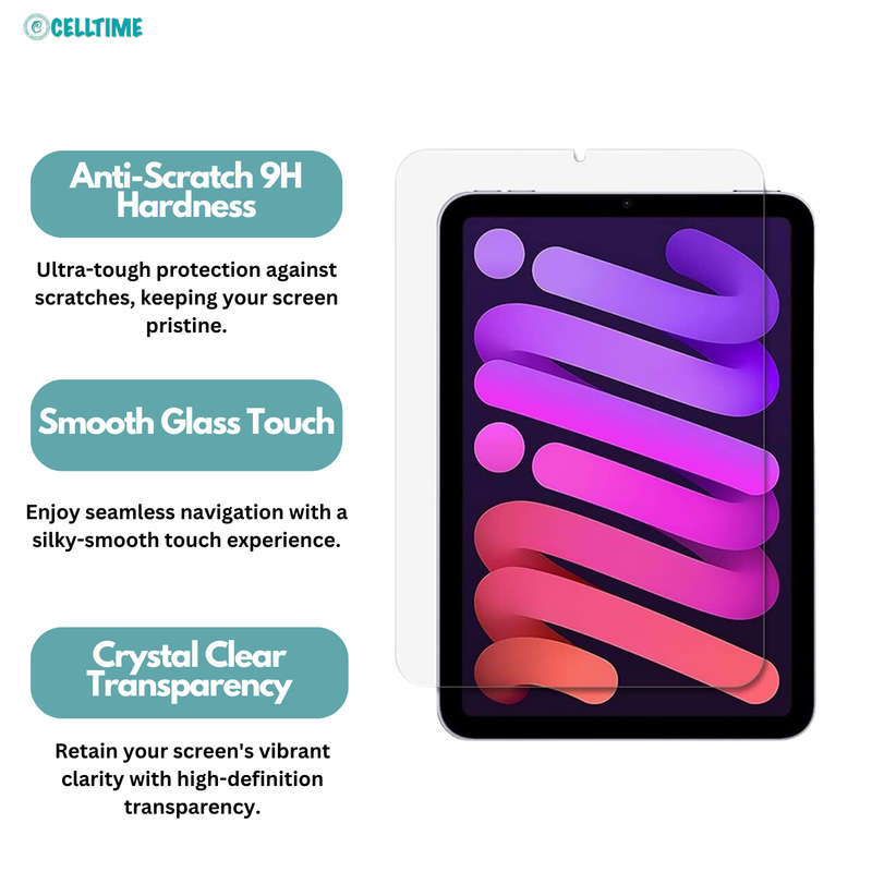 iPad Mini 7 (8.3") (A17 Pro) Tempered Glass Screen Guard