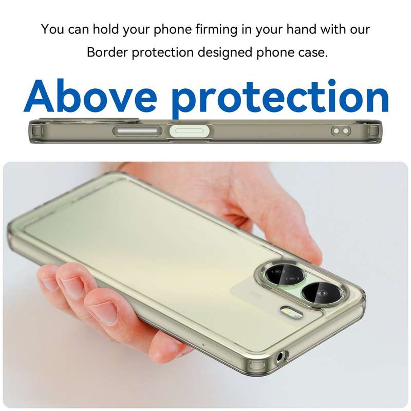Redmi 13C Clear Cover - Shockproof Candy Series Cover