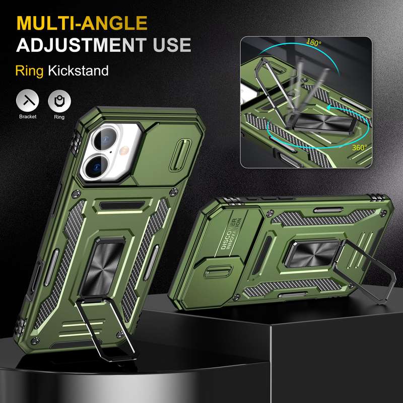 Kejiang Camshield Cover for iPhone 16 / 16 Plus Shockproof Case