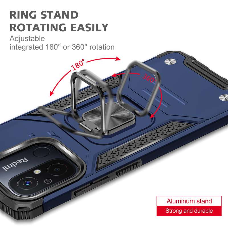 Redmi 12C Shockproof Kemeng Armor Kickstand Cover