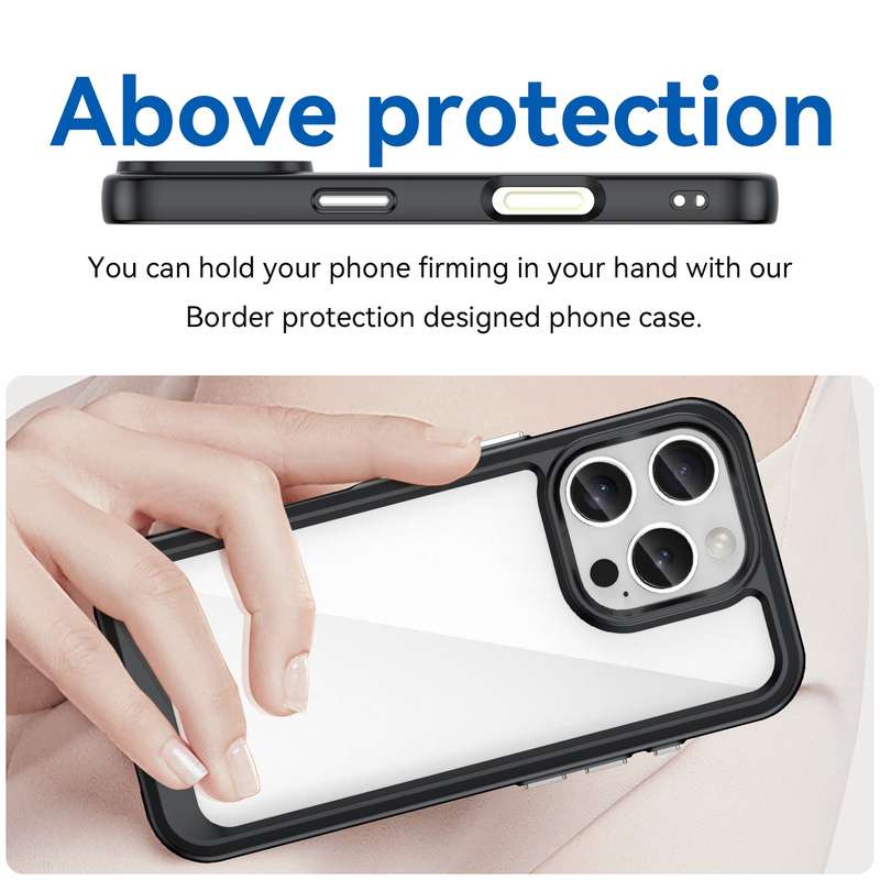 Candy Clear Case for iPhone 16 Pro / 16 Pro Max Shockproof Cover