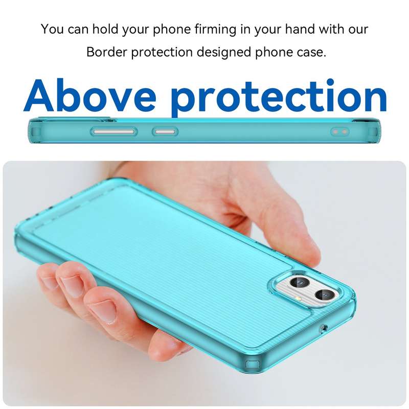 Clear Cover for Samsung Galaxy A05 - Shockproof Candy Series Cover