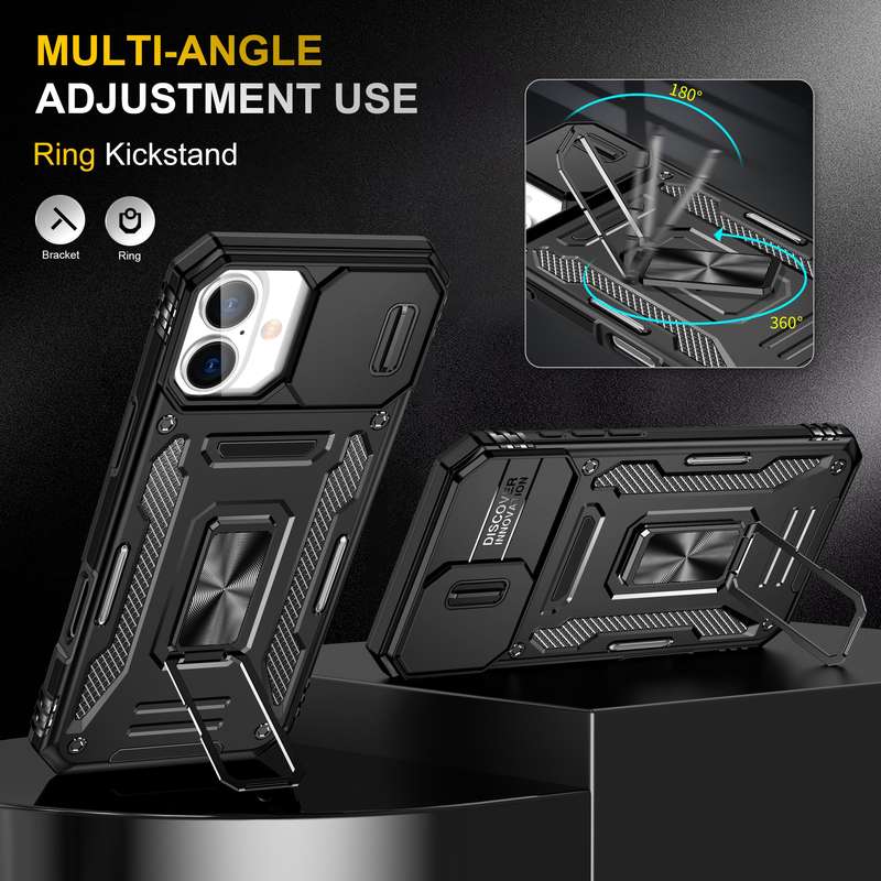 Kejiang Camshield Cover for iPhone 16 / 16 Plus Shockproof Case
