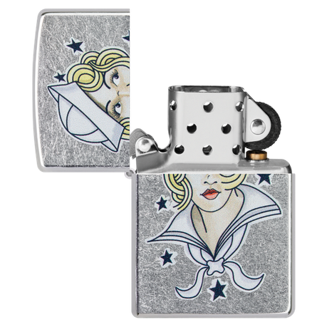 Zippo - Sailor Girl Tattoo Design