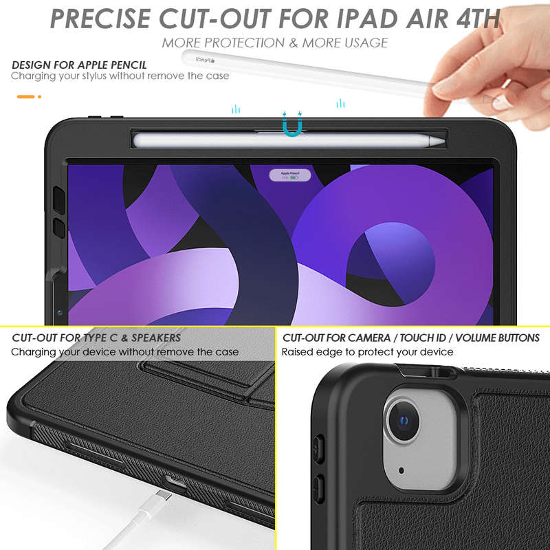 CellTime LeatherBlazer ShockProof Rugged Cover for iPad Pro 11 inch / iPad Air 4 10.9 inch