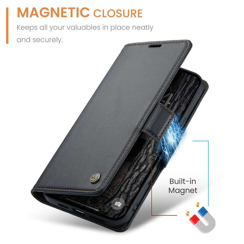 Retro Flip Leather Wallet Cover for iPhone 16 Pro / 16 Pro Max