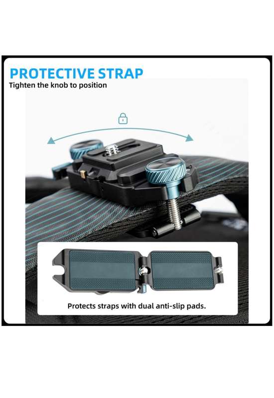 Fotopro Backpack Clamp Quick Release Plate for Camera - QR Plate RZ-5