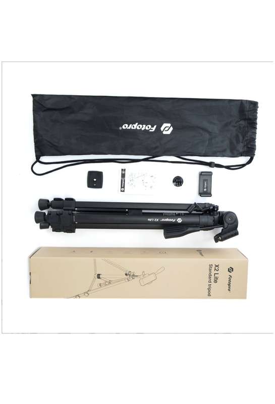 Fotopro Lightweight Adjustable Aluminium Tripod Stand - X2 Lite