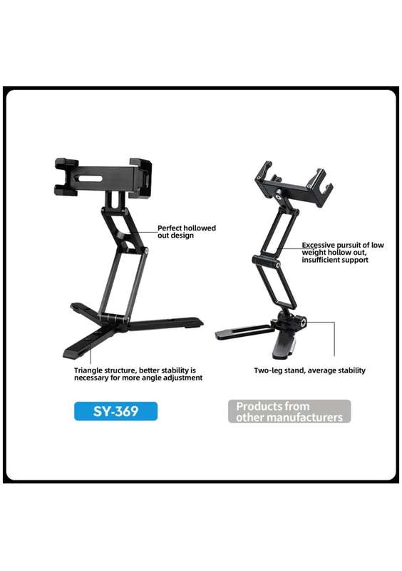 Fotopro Foldable Portable Aluminium Smartphone Tripod Stand - SY-369