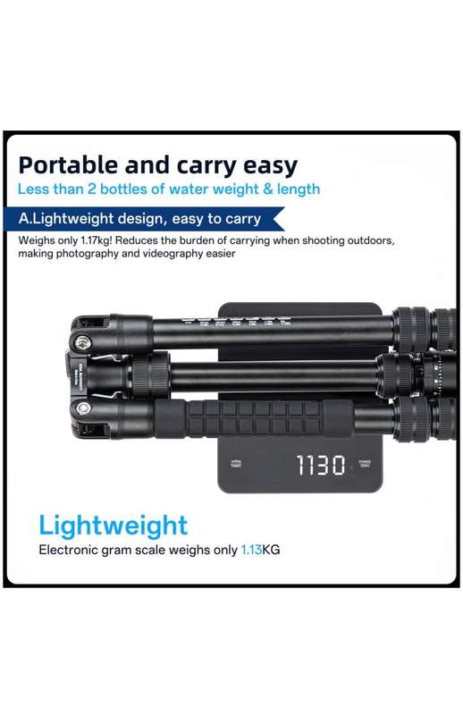 Fotopro Portable Lightweight Camera Tripod Stand - X-Go Gecko E 2+42QP