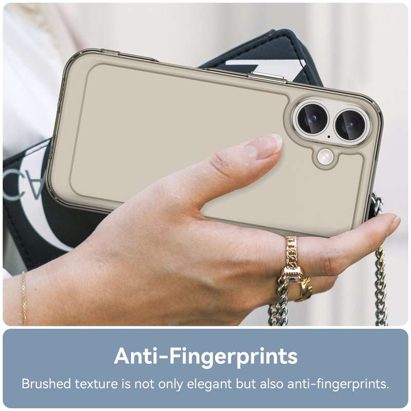 Clear Case for iPhone 16/16 Plus - Shockproof Candy Series Cover