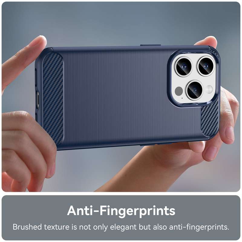 Carbon Fiber Design Cover for iPhone 15 Pro Shockproof Case