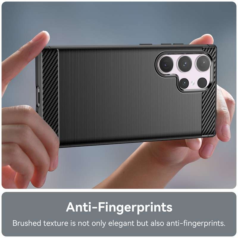 Carbon Fiber Design Case for Samsung Galaxy S24 Ultra Shockproof Cover