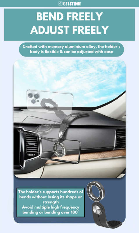 CellTime Bendable MagSafe Dashboard Car Phone Holder Mount