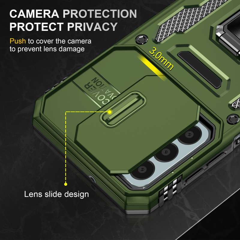 Kejiang Camshield Cover for Samsung Galaxy A15 Shockproof Case