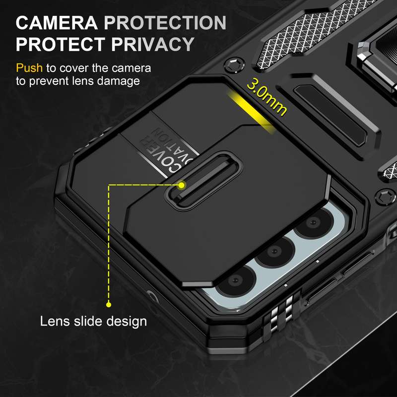 Kejiang Camshield Cover for Samsung Galaxy A15 Shockproof Case