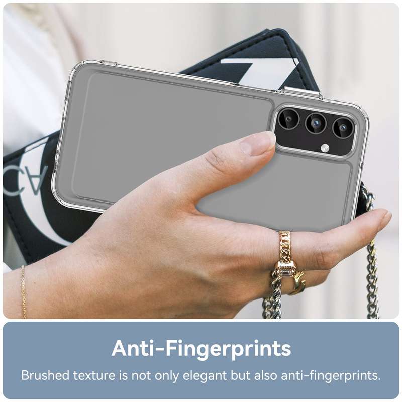 Clear Cover for Samsung Galaxy A15 - Shockproof Candy Series Cover