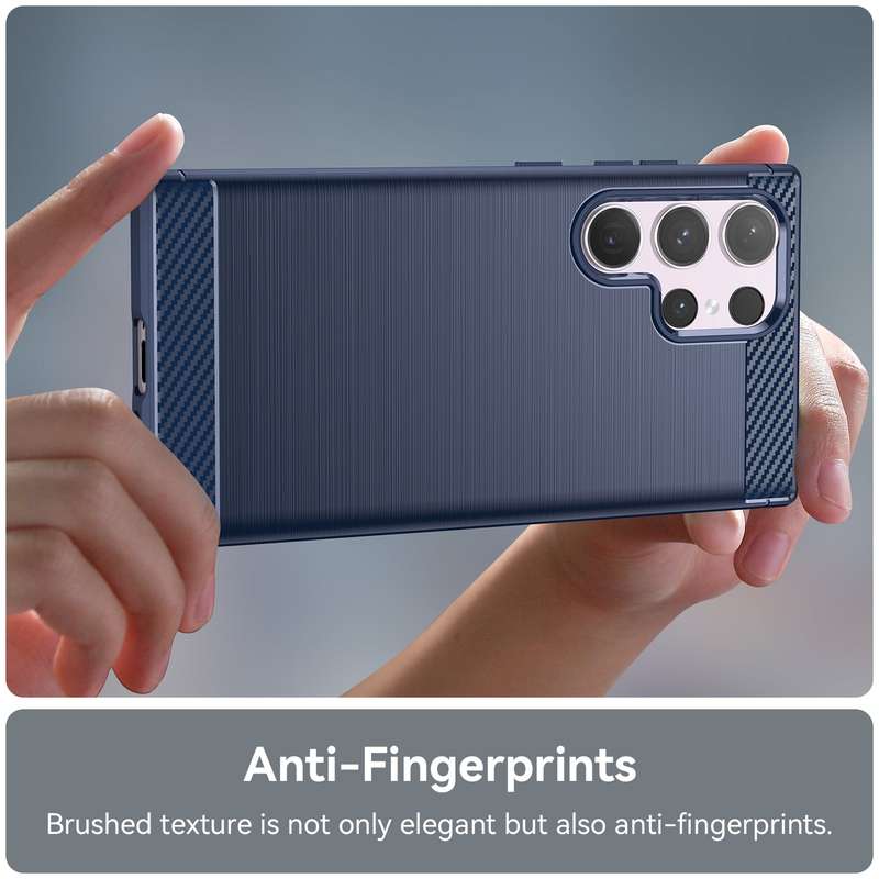 Carbon Fiber Design Case for Samsung Galaxy S24 Ultra Shockproof Cover