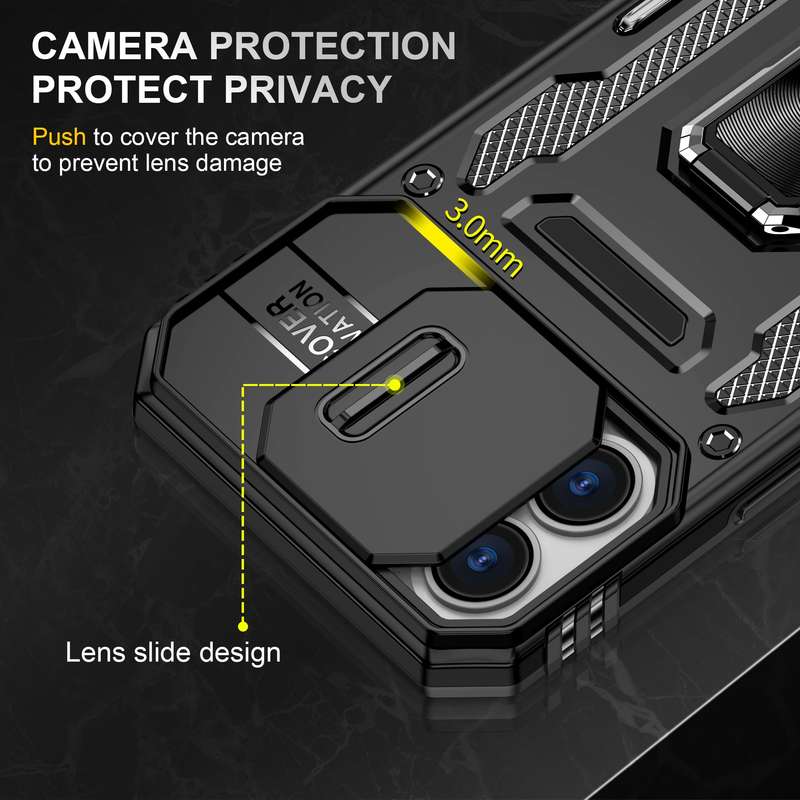 Kejiang Camshield Cover for iPhone 16 / 16 Plus Shockproof Case