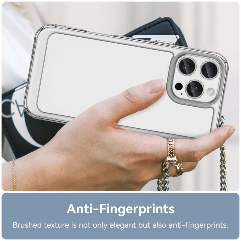 Clear Case for iPhone 16 Pro / 16 Pro Max - Shockproof Candy Series Cover