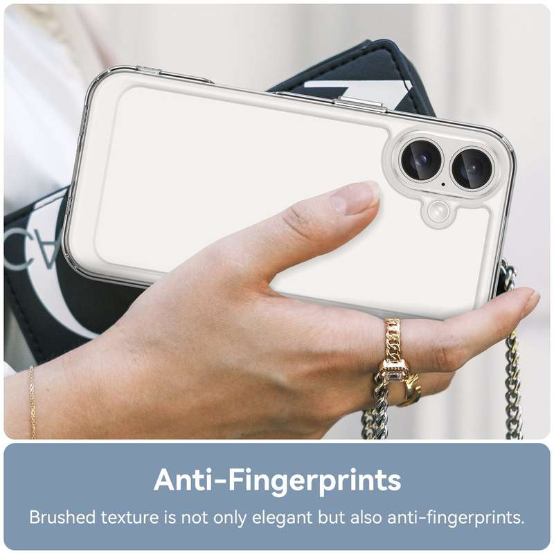 Clear Case for iPhone 16/16 Plus - Shockproof Candy Series Cover